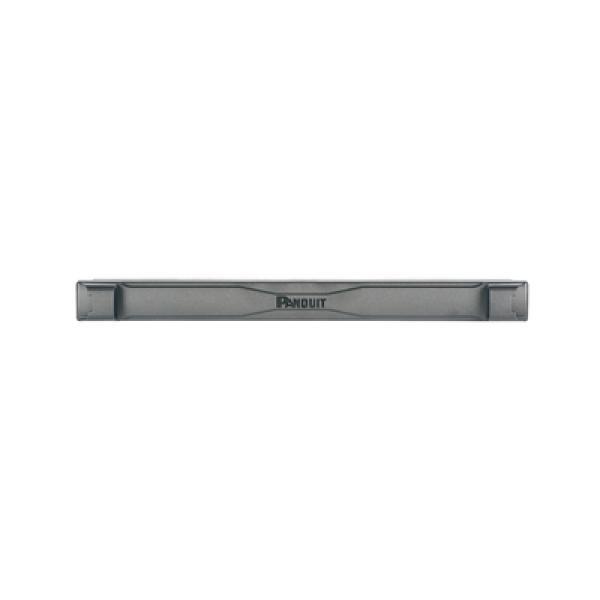 Panduit Tapa Ciega Estándar de 19in, Compatible con Racks con Rieles de Orificio Cuadrado, Instalación sin Herramienta, Plano, 1 UR, Color Negro