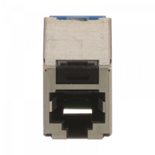 Panduit Conector Jack RJ45 Blindado, Estilo TG, Mini-Com, Categoría 6A, de 8 posiciones y 8 cables, Color Negro