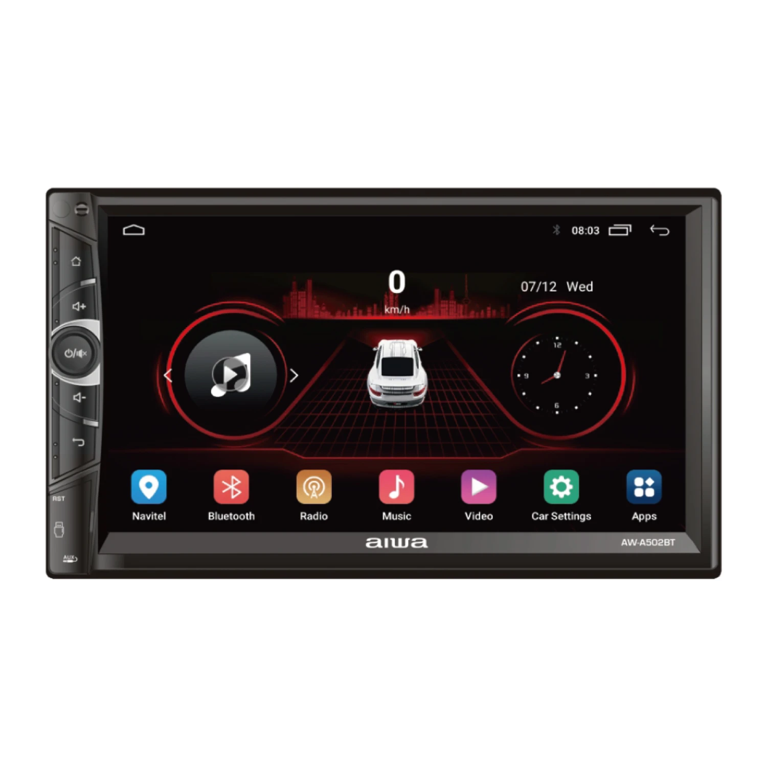Autoestereo De Pantalla 7 Pulgadas Aiwa Aw-a502bt Bluetooth