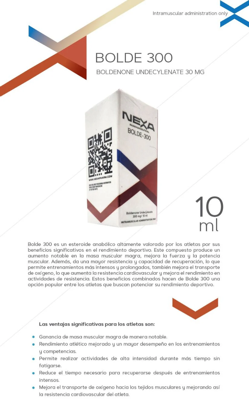 Bolde 300 Nexa Pharma Inyectable Boldenona 300mg x 10ml Volumen Magro