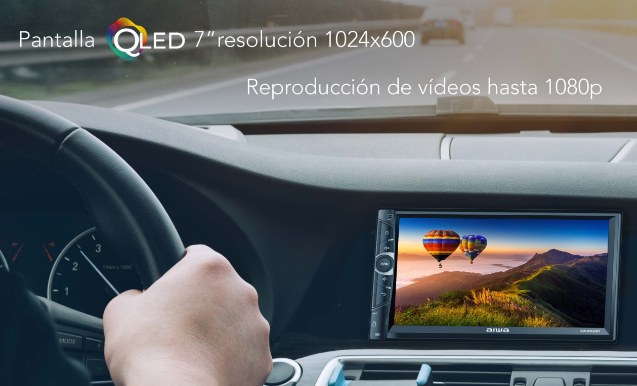 Autoestereo De Pantalla 7 Pulgadas Aiwa Aw-a502bt Bluetooth