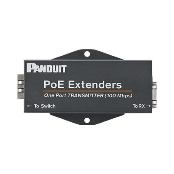 Panduit Transmisor PoE/PoE+ Para Uso con Receptor POEXRX1, Hasta 610 Metros (2000 ft) con Cable Cat5e o Cat6, 10/100Mbps