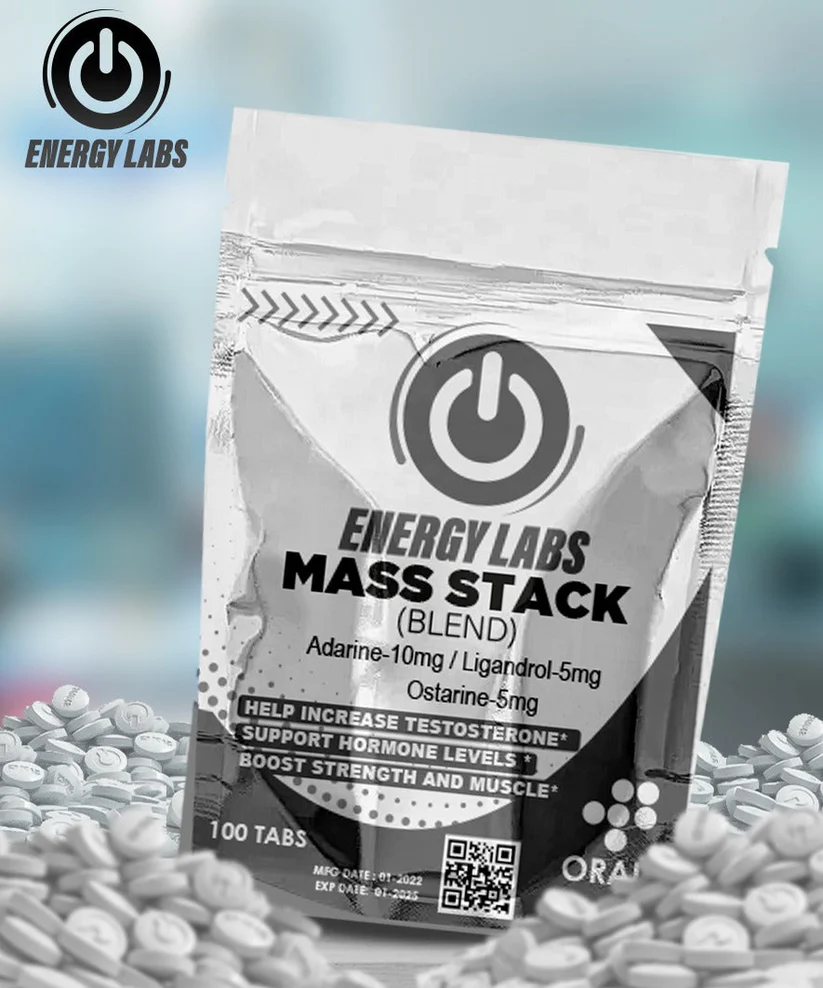 Mass Stack Energy Labs Andarine Ligandrol Ostaplex 20mg x 100 Tabs Volumen Pro