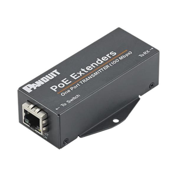 Panduit Transmisor PoE/PoE+ Para Uso con Receptor POEXRX1, Hasta 610 Metros (2000 ft) con Cable Cat5e o Cat6, 10/100Mbps
