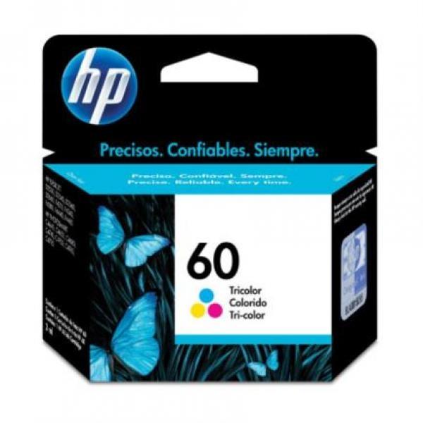 Cartucho HP 60 Tricolor Original, 165 Páginas
