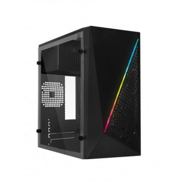 Gabinete Acteck Kyoto Gc460, Micro Tower, Micro Atx/mini-atx, Incluye Fuente De 500w, Negro