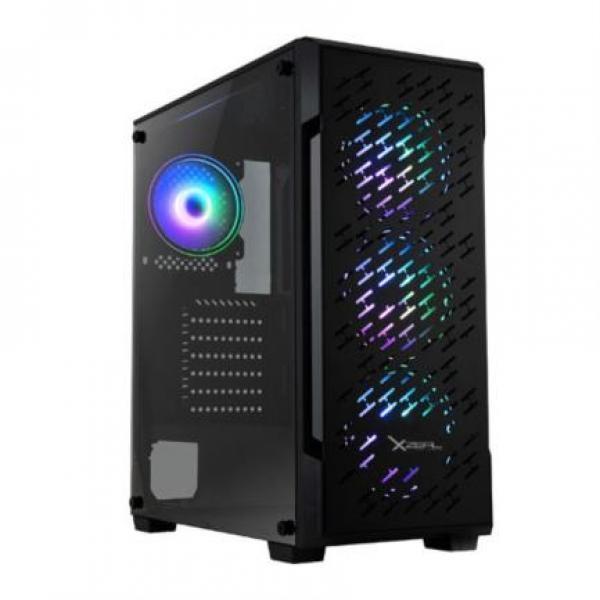 Gabinete Xzeal Xz135, Midi Tower, Atx/micro Atx/mini-itx, Usb 2.0/3.2, Sin Fuente, Negro
