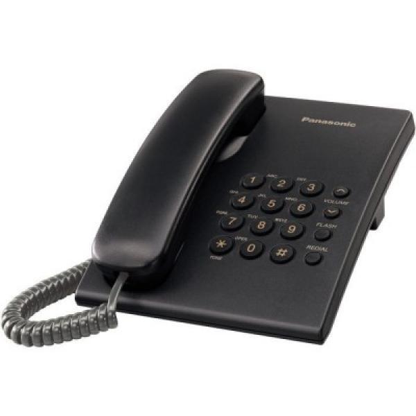 Panasonic PANASONIC TELEFONO ALAMBRICO BASICO SIN MEMORIAS NEGRO(KX-TS500MEB)