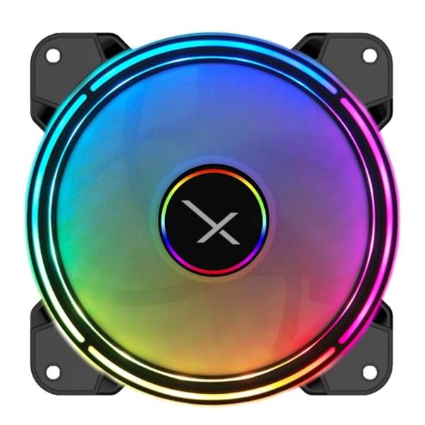 Ventilador Xzeal Xz1100 Rgb Led, 120mm, 1200rpm, Negro