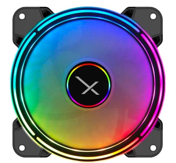Ventilador Xzeal Xz1100 Rgb Led, 120mm, 1200rpm, Negro