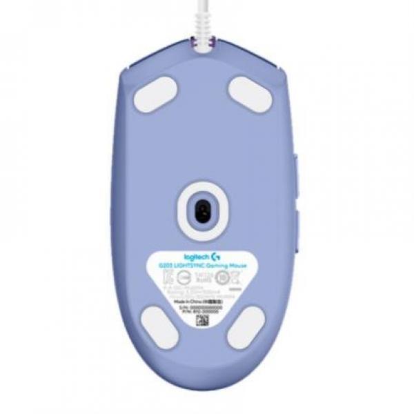 Logitech MOUSE GAMER LOGITECH G203 LIGHTSYNC RGB 8,000DPI USB LILA 910-005852