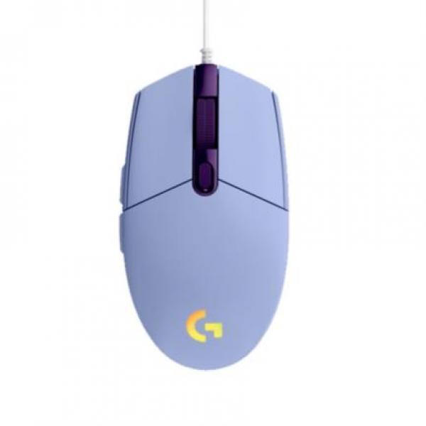 Logitech MOUSE GAMER LOGITECH G203 LIGHTSYNC RGB 8,000DPI USB LILA 910-005852