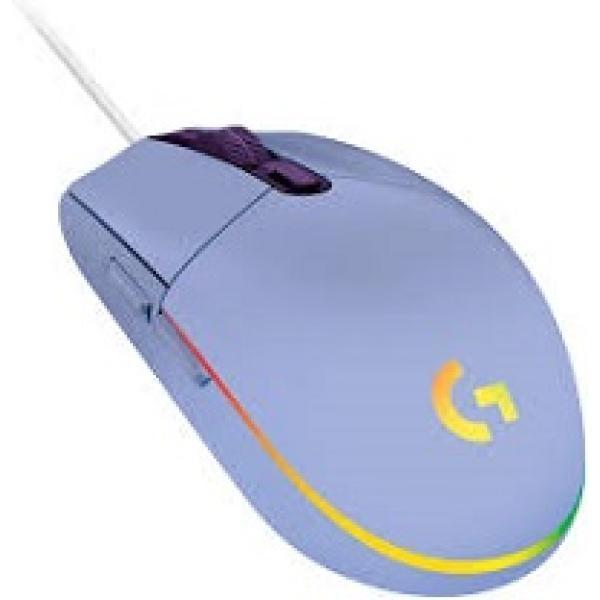 Logitech MOUSE GAMER LOGITECH G203 LIGHTSYNC RGB 8,000DPI USB LILA 910-005852