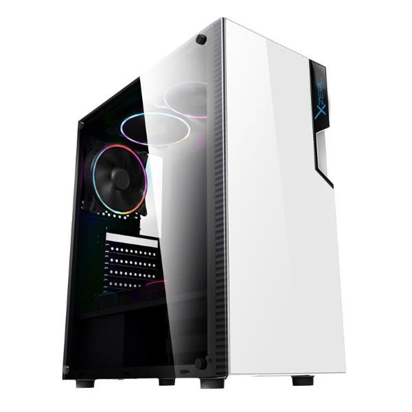 Gabinete Xzeal Xz130, Tower, Atx/micro Atx/mini-itx, Usb 2.0/3.0, Sin Fuente, Blanco