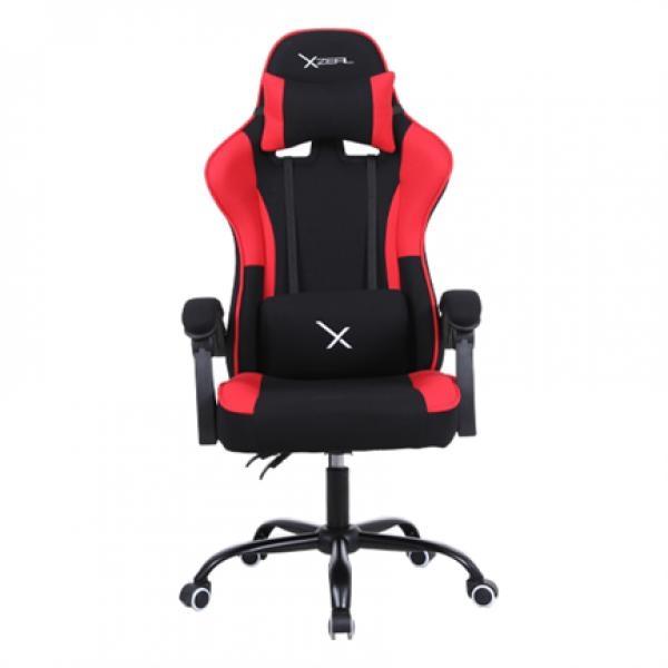 SILLA GAMER XZEAL NEGROJO ACERO, TEXTIL,ALTO DESEMPEÑO