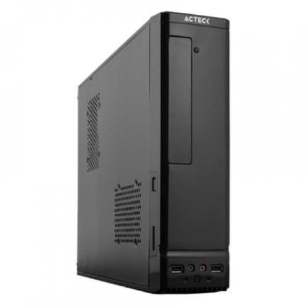 Gabinete Acteck Slim Atom, Micro Atx/mini-itx, 2x Usb, Fuente De 450w, Negro