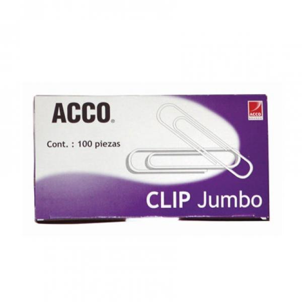 Acco CLIP ACCO JUMBO INOXIDABLE 100CLIPS