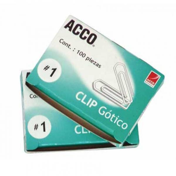 Acco CLIP ACCO GOTICO No.1 CAJA C/100 CLIPS