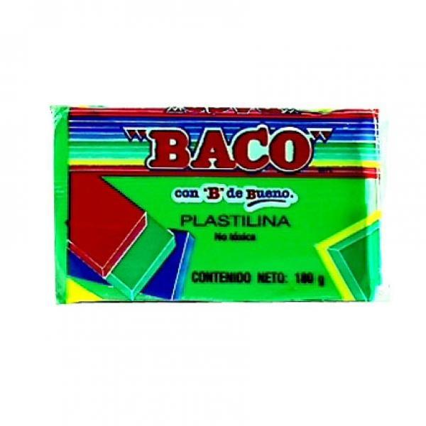 Baco PLASTILINA BACO MARQUETA 180GR VERDE CLARO No.55
