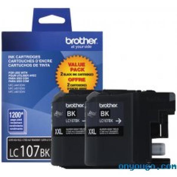 Cartucho Brother LC107BK Negro.