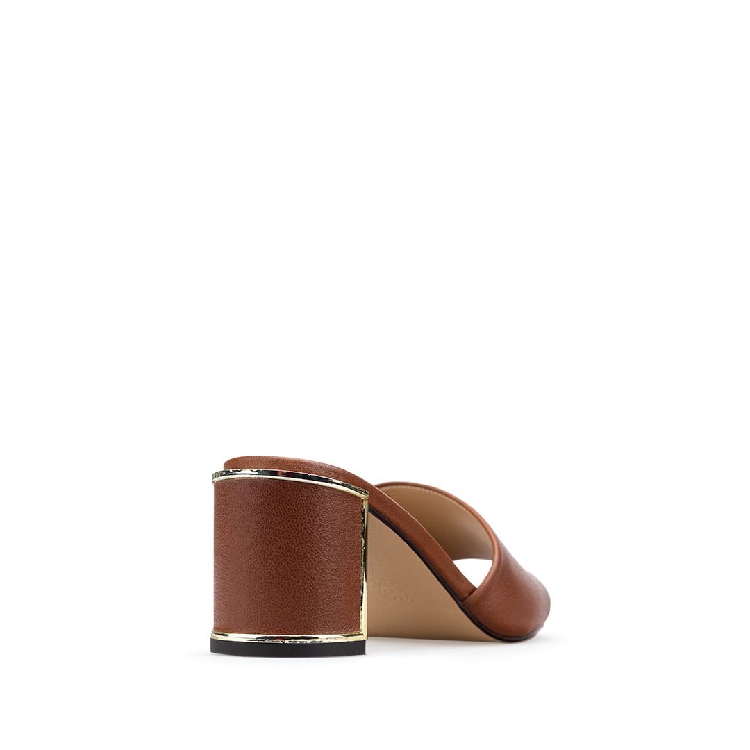 Zapatillas De Tacón Davenia De Piel Sandalia Para Dama Mod. Zaira