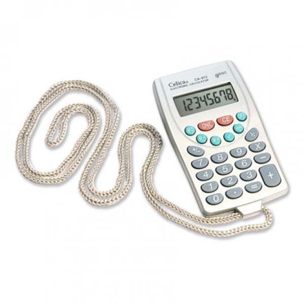 Celica CALCULADORA CELICA MANO CORDON 8 DIGITOS BATERIA