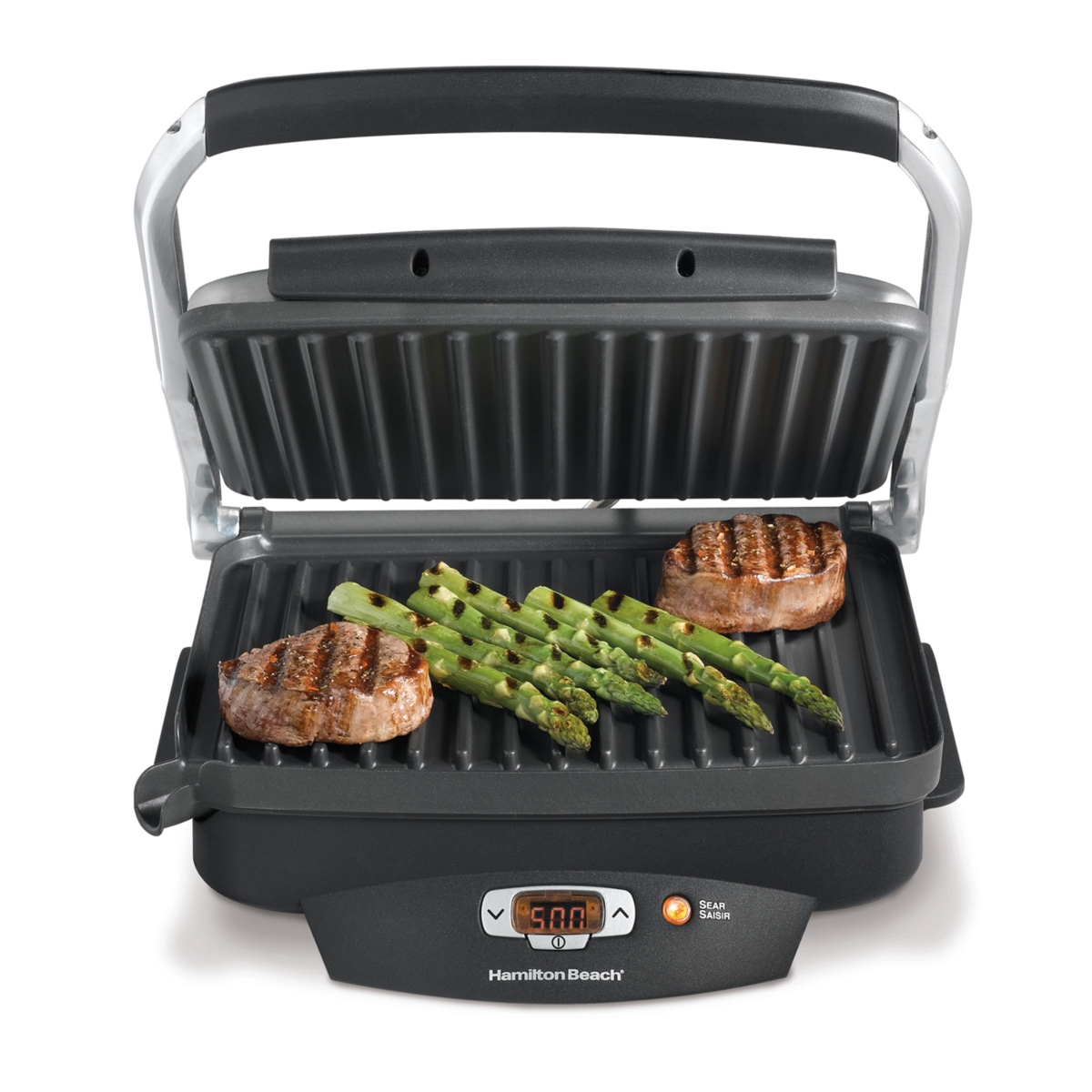 Parrilla Eléctrica Hamilton Beach 25331 1500W Inox SYP-Y4