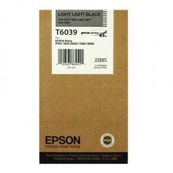 Epson TINTA EPSON STYLUS GRIS LIGHT PLOTTER PRO 7800/9800 220ML