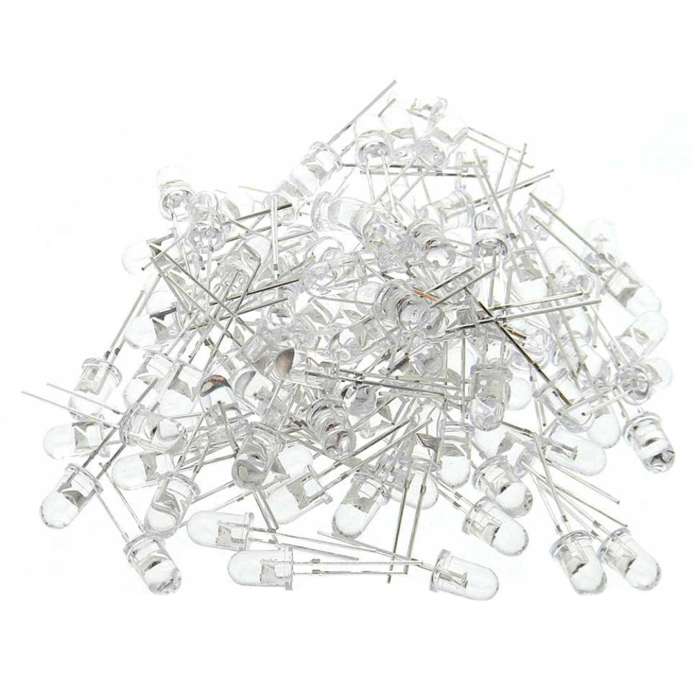 Leds Verdes 5mm Paquete de 100pzas MV Electronica