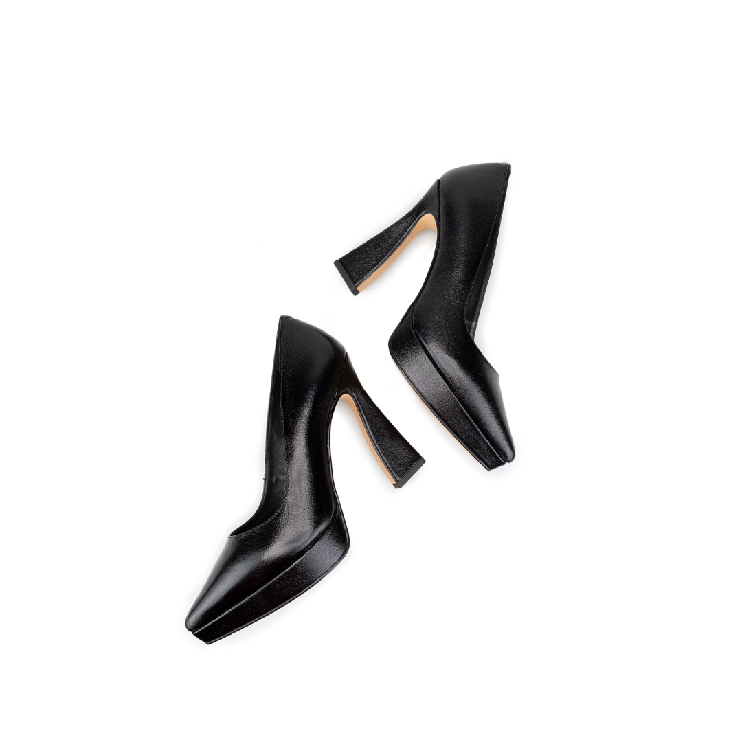 Zapatillas De Tacón Davenia De Piel Para Mujer Mod. Catalina