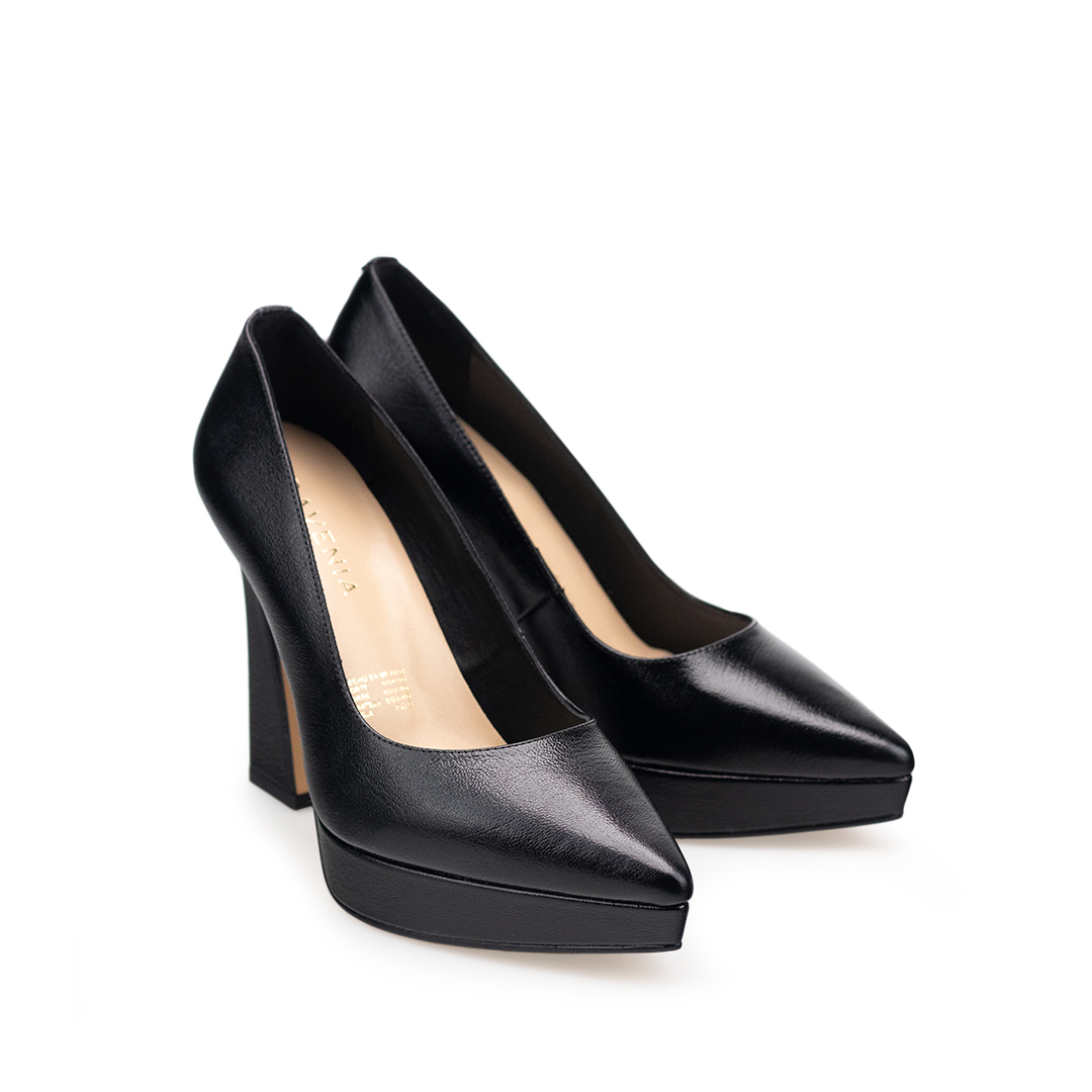 Zapatillas De Tacón Davenia De Piel Para Mujer Mod. Catalina