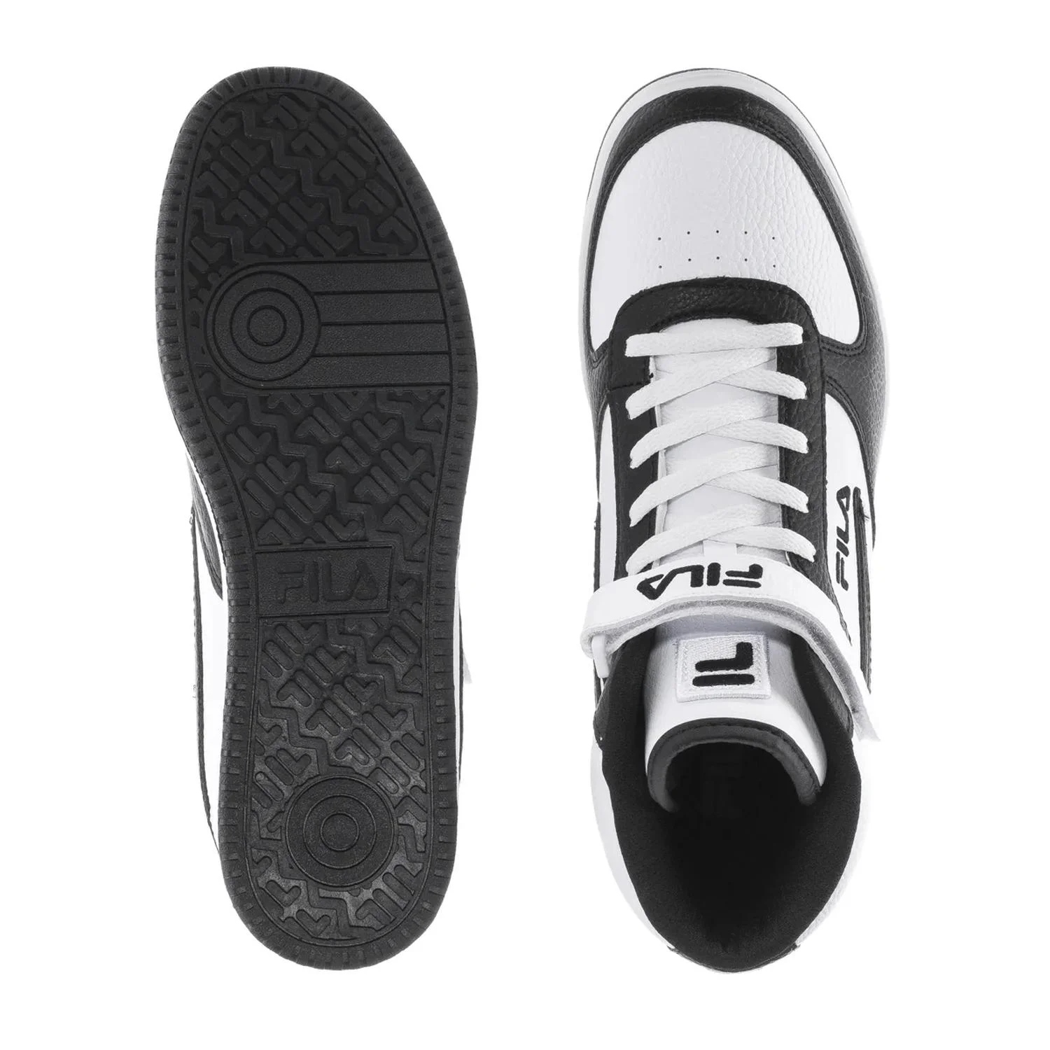 Tenis Fila A High Bota Blanco Negro Hombre 1cm00540-120