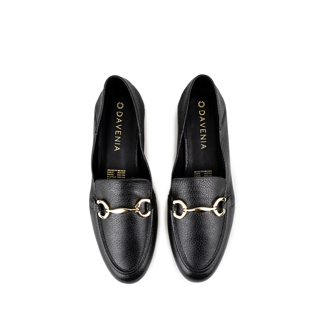 Zapato Tipo Mocasín De Piel Elegante Para Mujer Davenia Mod. Libia