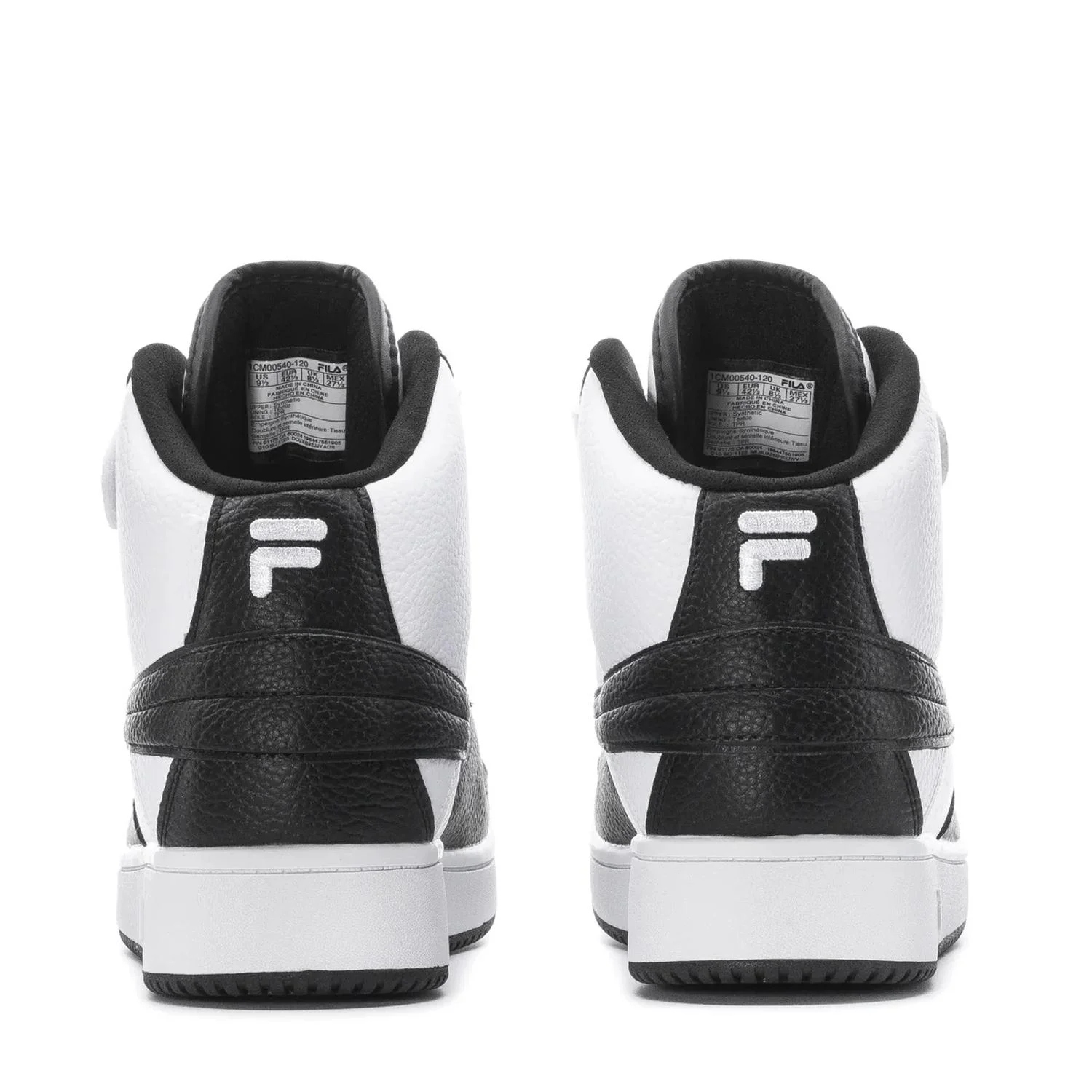 Tenis Fila A High Bota Blanco Negro Hombre 1cm00540-120