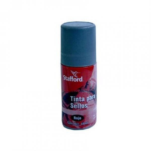 Stafford Tinta P/Sellos Stafford Roll-On Rojo 60Ml
