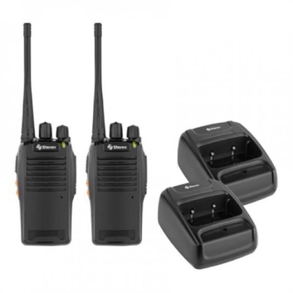 Steren Kit Radio Steren RAD-010 2 Radios de 2 Vías Amateur 3W Color Negro