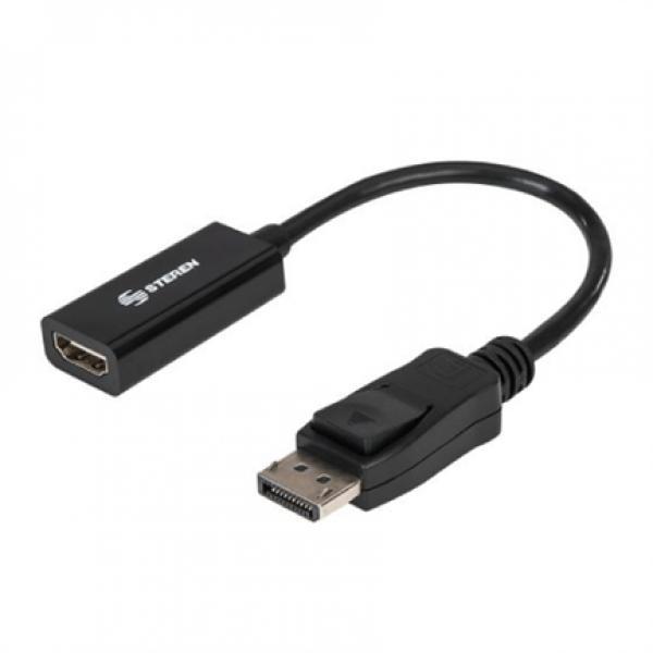 Steren Adaptador Steren DisplayPort a HDMI Salida de Video Color Negro