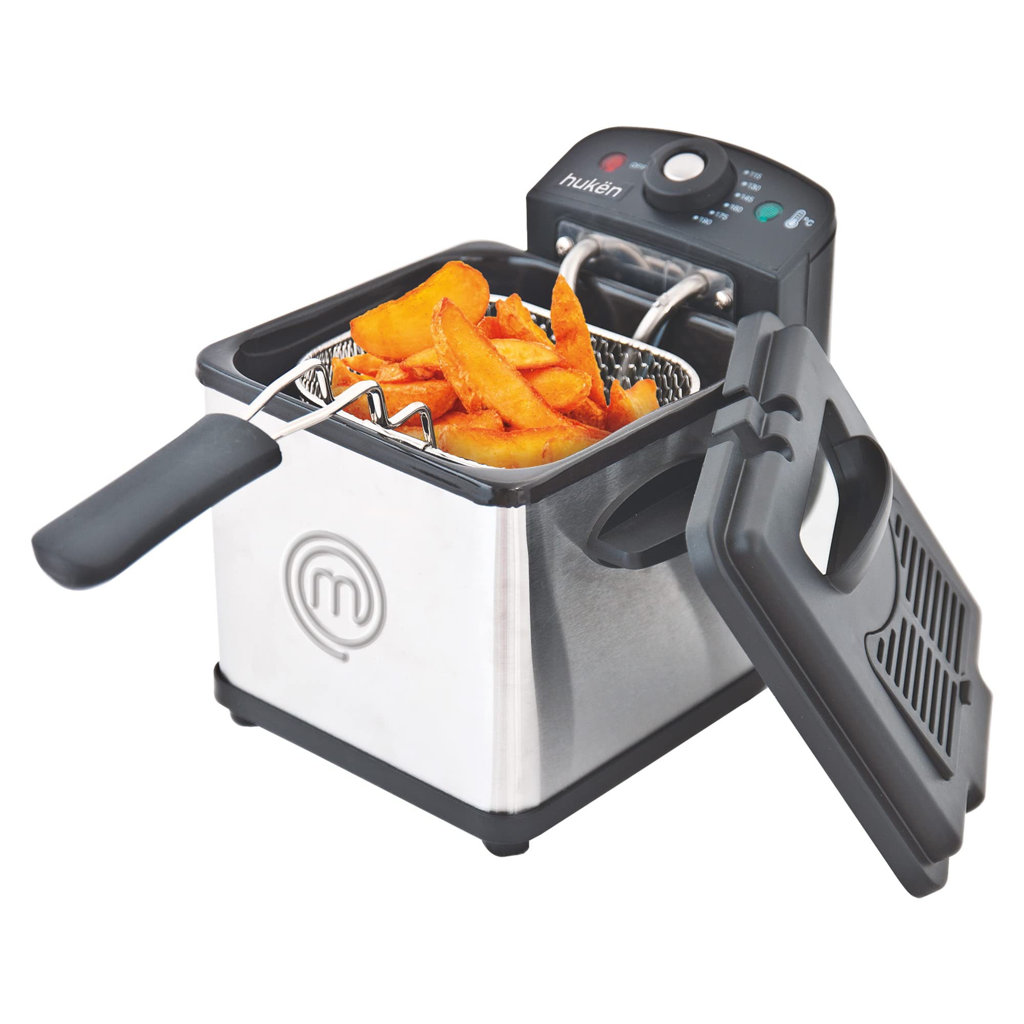FREIDORA DE ACEITE MASTERCHEF MK-DF-1SS 1 LT TECNOLOGIA FLASH-FRY ACERO INOX