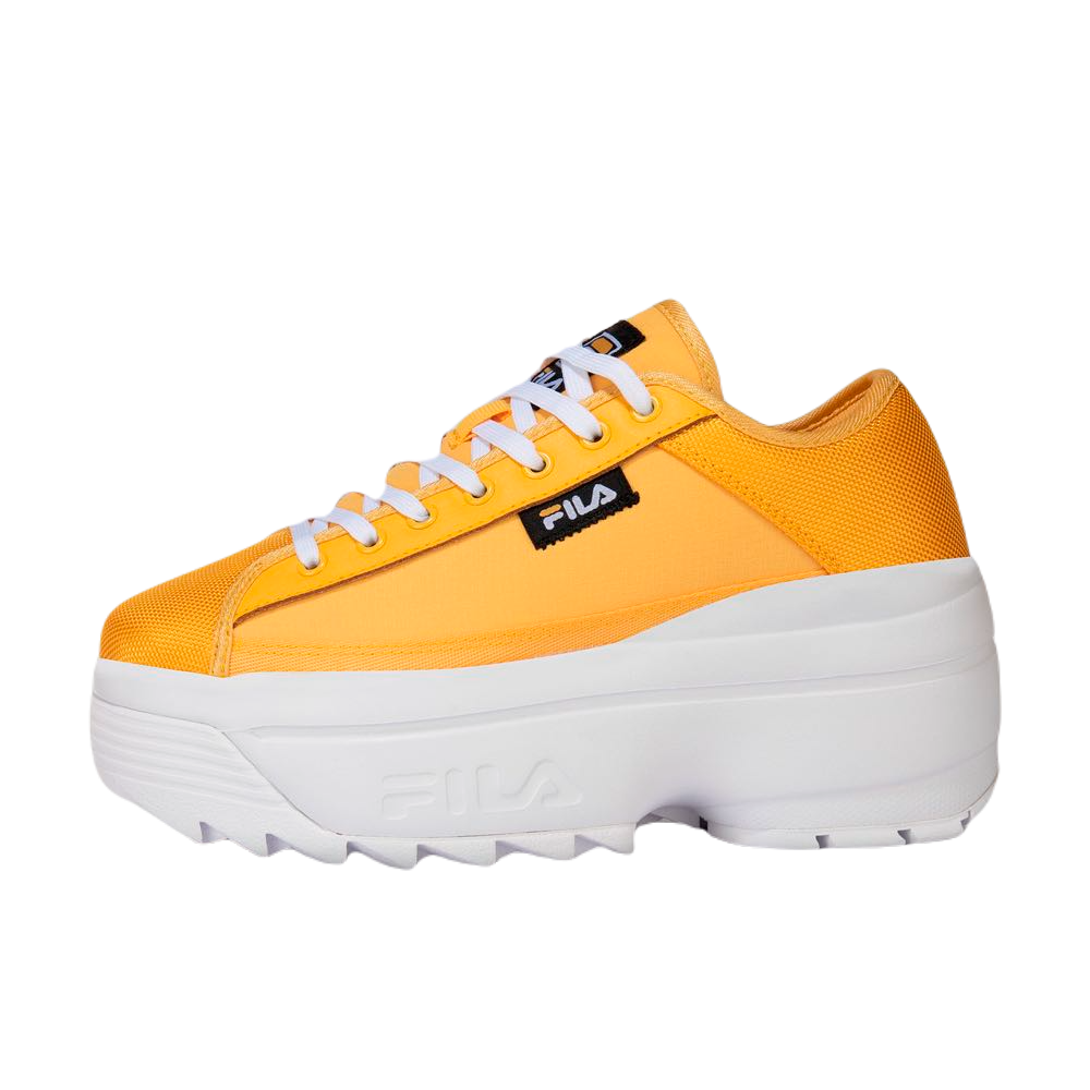 Tenis Fila Zora Trail Low Mujer Amarillo Plataforma 5cm01816-701