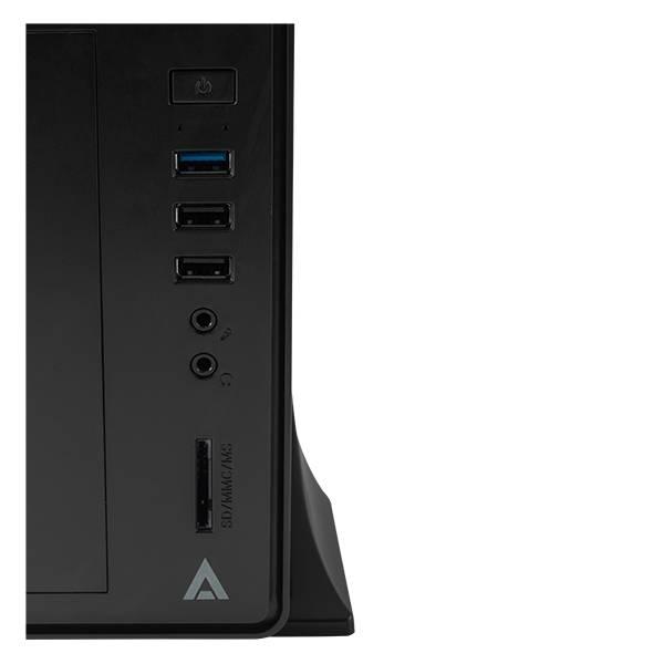 Gabinete Acteck Brokk Slim Midi-tower, Itx/micro-atx, Usb 2.0/3.1, Fuente De 500w, Negro