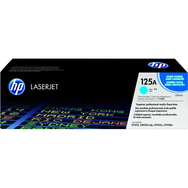 Tóner HP 125A Cyan Original, 1400 Páginas CB541A