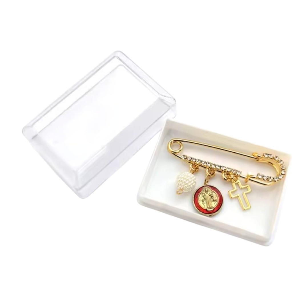 Seguro de Proteccion para embarazada, bebe segurito, broche San Benito