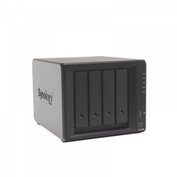 Synology Servidor NAS de 4 Bahías (Expandible a 9 Bahías) / Hasta 162 TB / Servicio Nube Gratis (P2P) / Administración Remota y Respaldo Programado