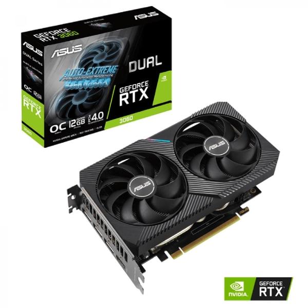 TARJETA DE VIDEO ASUS DUAL-RTX3060-O12G-V2 12GB GDDR6