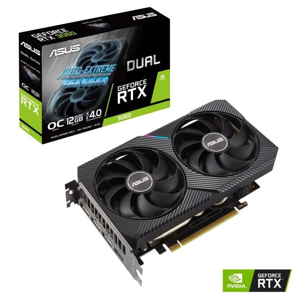 TARJETA DE VIDEO ASUS DUAL-RTX3060-O12G-V2 12GB GDDR6
