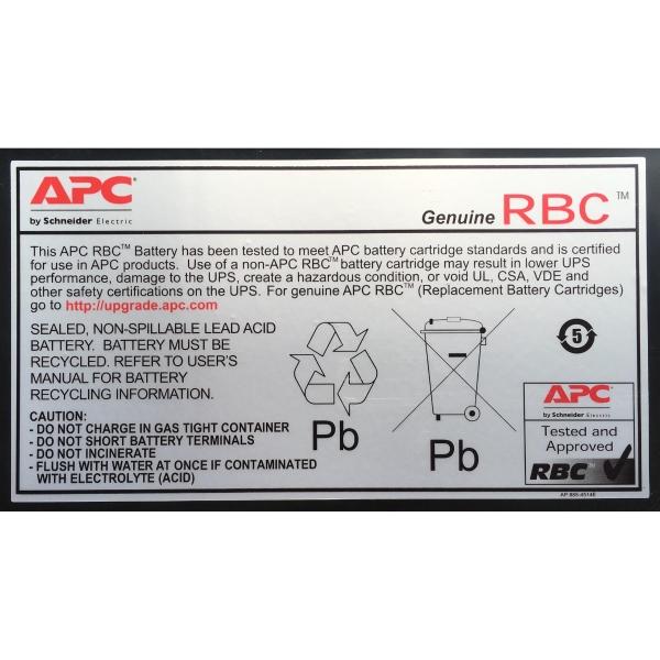 APC Batería para No Break APC RBC6