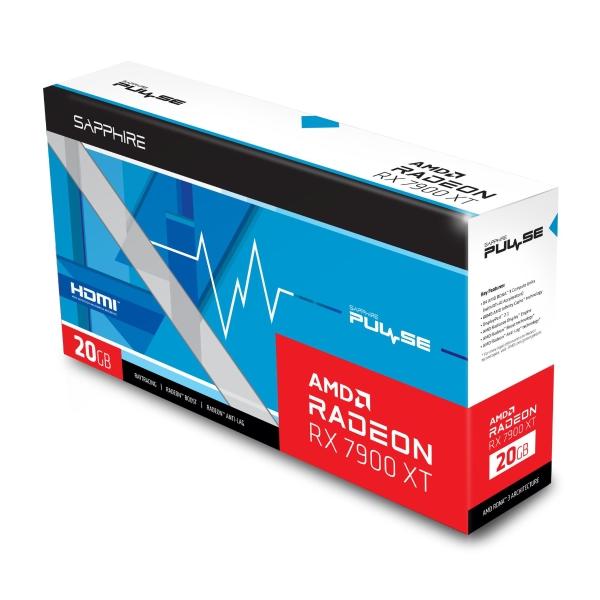 Tarjeta de video Sapphire AMD Radeon RX 7900 XT PULSE 20GB GDDR6