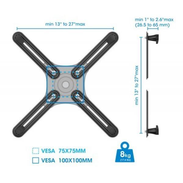 Kit adaptador de montaje para monitores no VESA Manhattan.