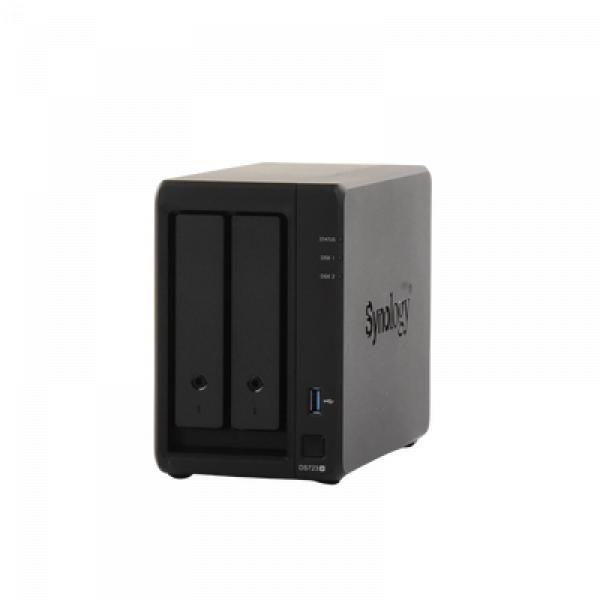Synology Servidor NAS de 2 Bahías (Expandible a 7 Bahías) / Hasta 126 TB / Servicio Nube Gratis (P2P) / Administración Remota y Respaldo Programado