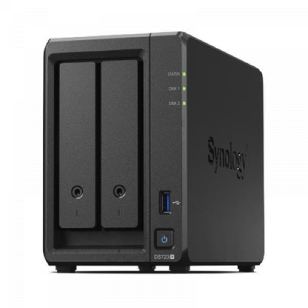 Synology Servidor NAS de 2 Bahías (Expandible a 7 Bahías) / Hasta 126 TB / Servicio Nube Gratis (P2P) / Administración Remota y Respaldo Programado